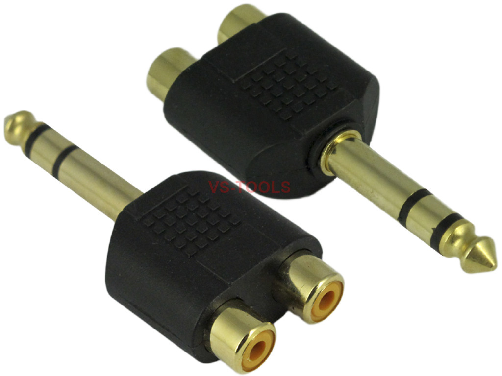 3.5 mm socket to 6.35 discount mm jack plug audio stereo adaptor